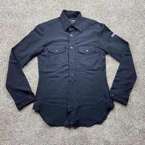 Vintage Polo Ralph Lauren Shirt Size 6 PRL‎ Sport Navy Military Womens USA Flag